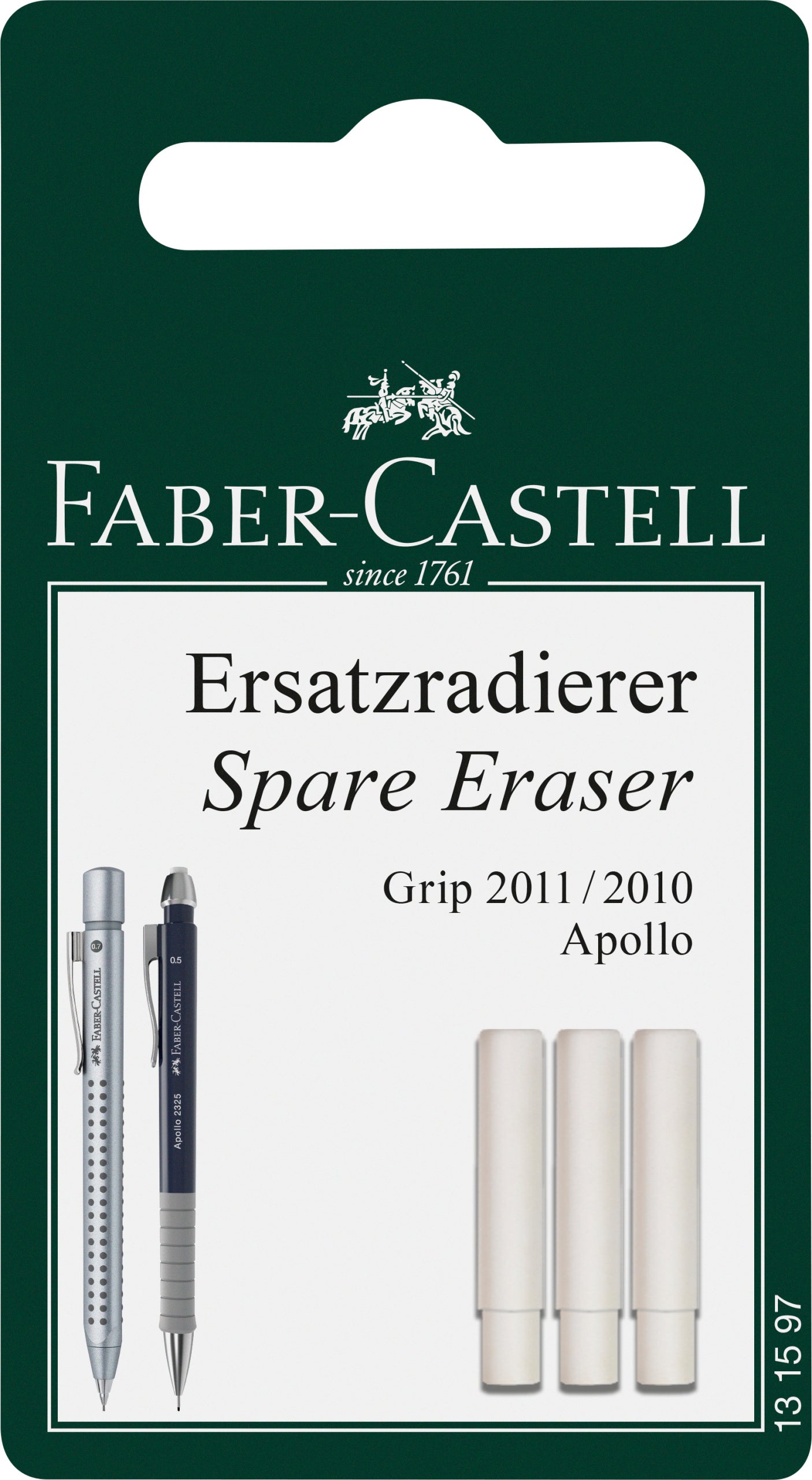 BLISTER 3 BUC REZERVA RADIERA PT GRIP 2011 FABER-CASTELL BLISTER 3 BUC REZERVA RADIERA PT GRIP 2011 FABER-CASTELL
